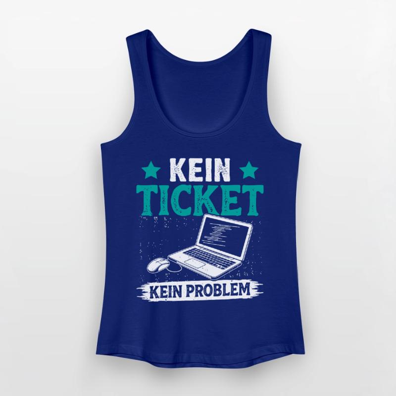 Nerd Computer NO TICKET NO PROBLEM FUNNY Women’s Organic Tank Top