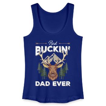 Best Buckin' Dad Ever - Women’s Organic Tank Top - royal blue - Front