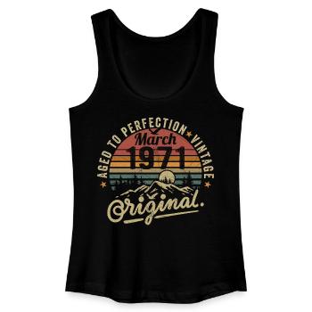 März 1971 - Frauen Bio Tank Top - Schwarz - Vorne
