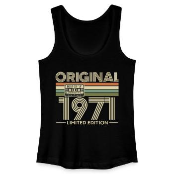 Originale 77er Limited Edition Retro-Hits - Frauen Bio Tank Top - Schwarz - Vorne