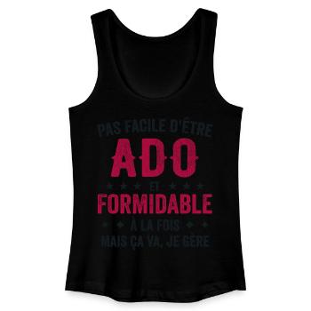 Teenager-Humor – Ich bin ein toller Teenager - Frauen Bio Tank Top - Schwarz - Vorne