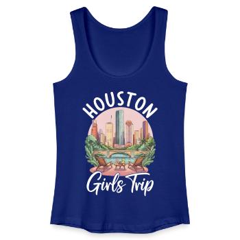 Voyage des filles à Houston - Débardeur bio Femme - bleu roi - Devant