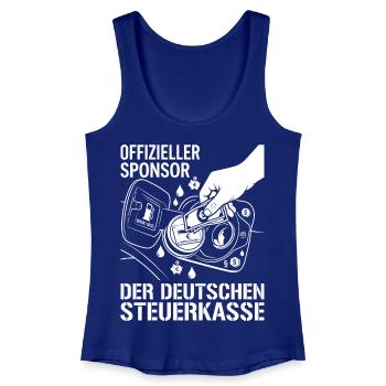 Offizieller Sponsor Der Deutschen Steuerkasse - Frauen Bio Tank Top - Königsblau - Vorne