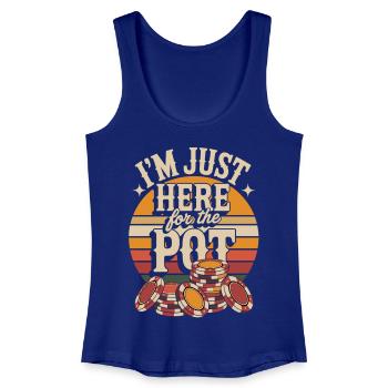 Chemise de joueur de poker – Jetons de poker de casino - Débardeur bio Femme - bleu roi - Devant