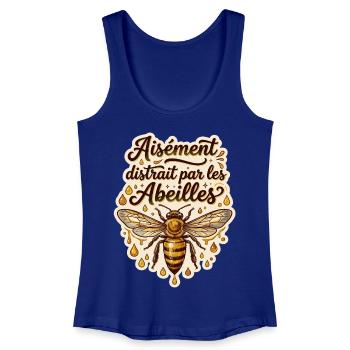 Apiculteur apicultrice abeilles humour apiculture - Débardeur bio Femme - bleu roi - Devant