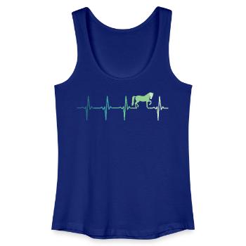 Pferdeherzschlag-Reitdressur - Frauen Bio Tank Top - Königsblau - Vorne