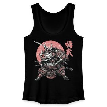 Samurai Boar Armor Clash - Women’s Organic Tank Top - black - Front