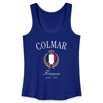 Colmar France Coat of Arms Crown – Travel Souvenir - Women’s Organic Tank Top - royal blue - Front