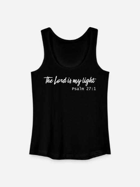 the lord is my light - Women’s Organic Tank Top - black
