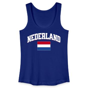 Netherlands Football Lover Retro Sports Design - Women’s Organic Tank Top - royal blue - Front