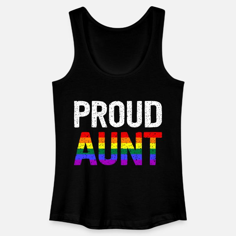 Proud Aunt - Women’s Organic Tank Top - black