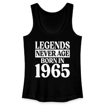 Legends Never Grow Old Birthday 1965 - Women’s Organic Tank Top - black - Front