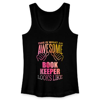 Buchhalter - Frauen Bio Tank Top - Schwarz - Vorne