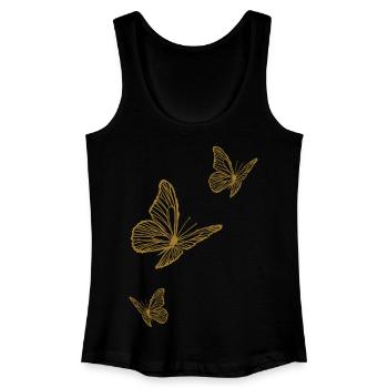 Golden Butterflies - Light & Midsummer Magic - Women’s Organic Tank Top - black - Front
