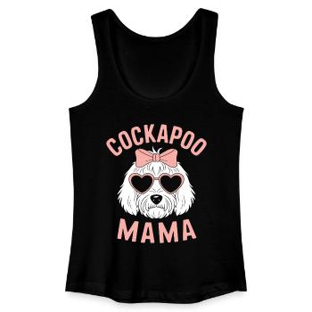 Cockapoo disant maman drôle Cockapoo cadeau - Débardeur bio Femme - noir - Devant