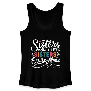 Kreuzfahrt Spruch Reise Schiffskreuzfahrt Geschenk - Frauen Bio Tank Top - Schwarz - Vorne