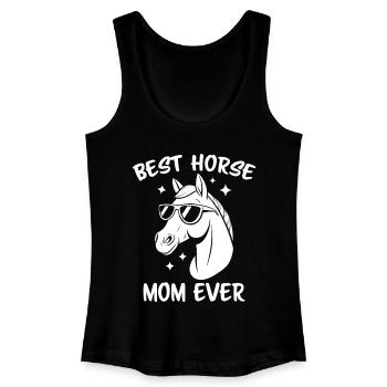 Chevaux Disant Sports Equestres Drôle Cheval Cadeau - Débardeur bio Femme - noir - Devant