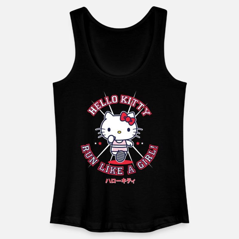 Hello Kitty Corre Como Una Chica - Tank top bio mujer - negro