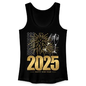 Nouvel An 2025 - Débardeur bio Femme - noir - Devant