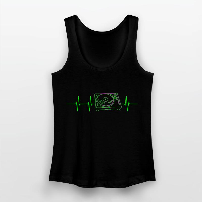 Turntable Frequency Women’s Organic Tank Top