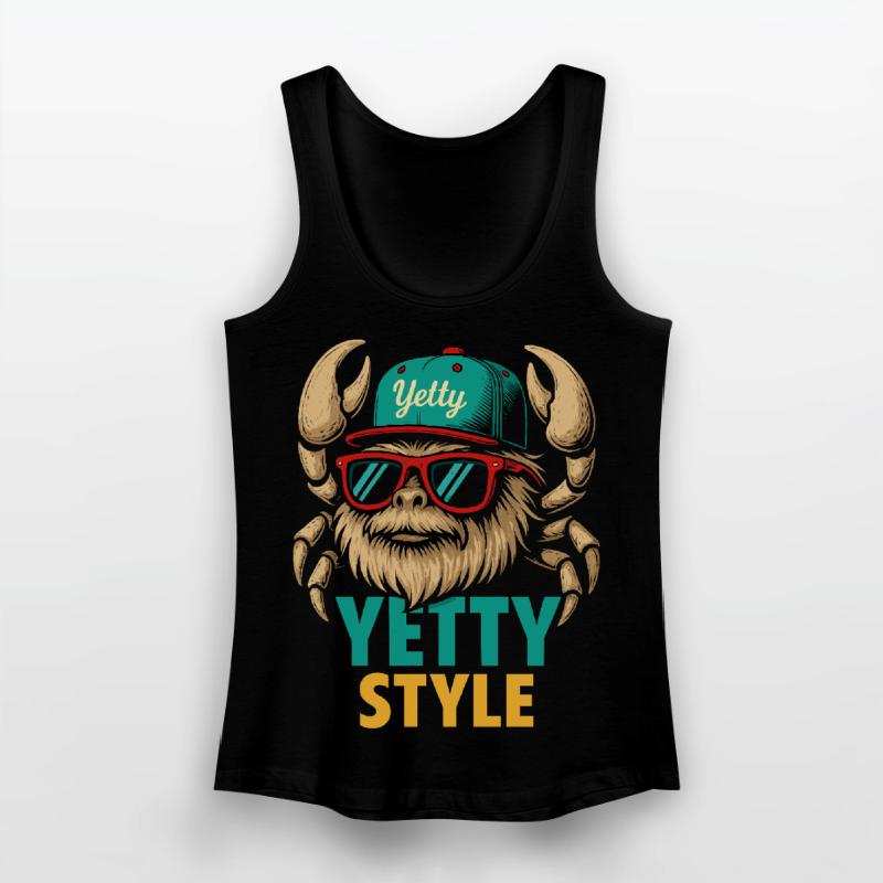 Graphisme Yeti Style Yetty Débardeur bio Femme