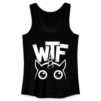 WTF – Unicorn Alert! - Women’s Organic Tank Top - black - Front