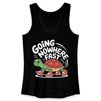 Turtle pace in style - Women’s Organic Tank Top - black - Front