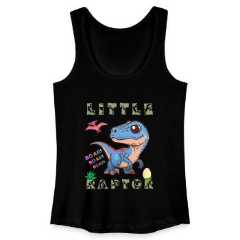 prähistorischer Dinosaurier fleischfressender Greifvogel Kreidezeit - Frauen Bio Tank Top - Schwarz - Vorne