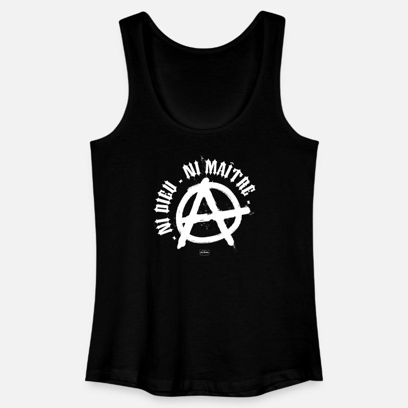 Neither god nor master - Women’s Organic Tank Top - black