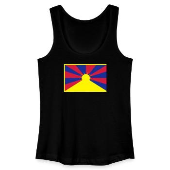 Flag of Tibet - Women’s Organic Tank Top - black - Front