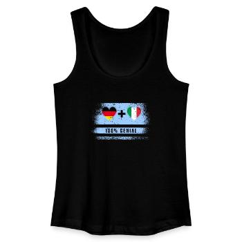 Germany and Italy 100% Ingenious / Gift - Women’s Organic Tank Top - black - Front