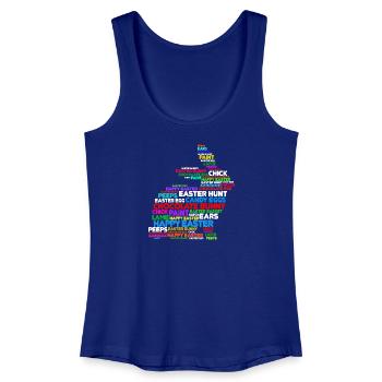Easter bunny rabbit happy easter rabbit easter eggs - Women’s Organic Tank Top - royal blue - Front