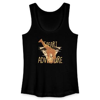 Safari Adventure – Giraffe Savanna Vibes - Women’s Organic Tank Top - black - Front