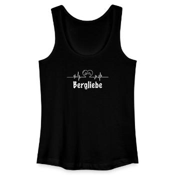 Liebe zum Berg - Frauen Bio Tank Top - Schwarz - Vorne