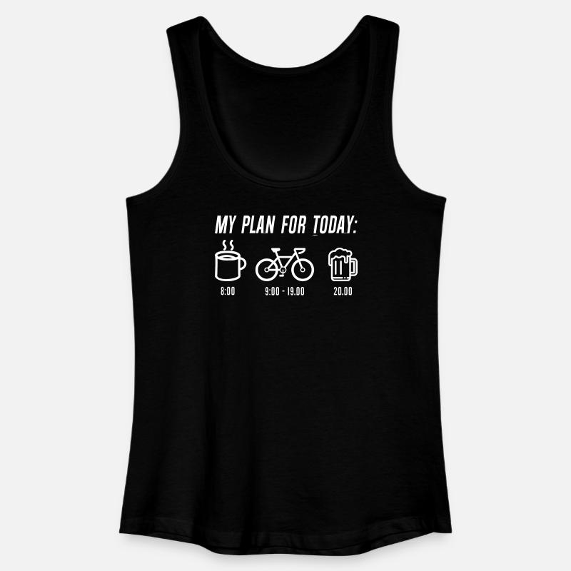 Plan Today: Coffee Cycle Cheers - Women’s Organic Tank Top - black