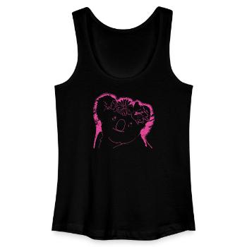 Koala Koalabär - Frauen Bio Tank Top - Schwarz - Vorne