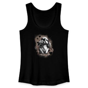Kaninchen Hase - Frauen Bio Tank Top - Schwarz - Vorne