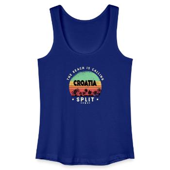 Split Kroatien Strand Design - Frauen Bio Tank Top - Königsblau - Vorne