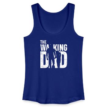 Walking With Dad Silhouette - Frauen Bio Tank Top - Königsblau - Vorne