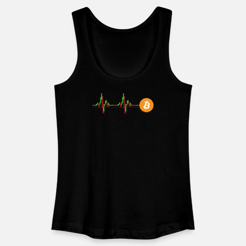 Bitcoin Chart Muster - Frauen Bio Tank Top - Schwarz