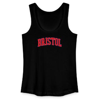 Bristol Varsity Bow Logo - Women’s Organic Tank Top - black - Front