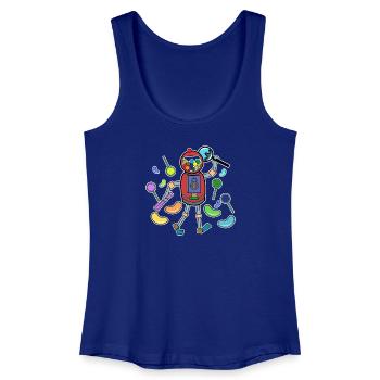 Cool Süßigkeiten Bonbon Naschkatzen Nachspeise - Frauen Bio Tank Top - Königsblau - Vorne