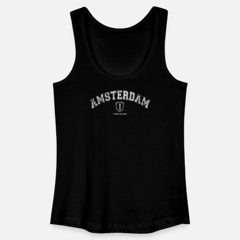 Amsterdam Holland - Women’s Organic Tank Top - black
