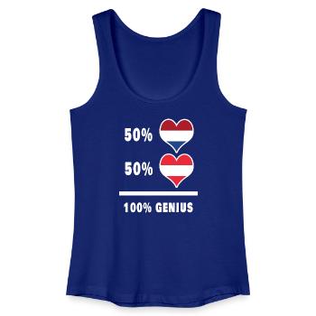 L'Autriche et les Pays-Bas brillant/cadeau - Débardeur bio Femme - bleu roi - Devant