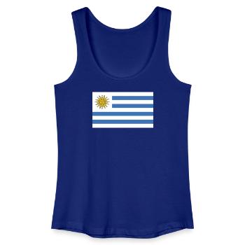 Uruguay Flagge - Frauen Bio Tank Top - Königsblau - Vorne
