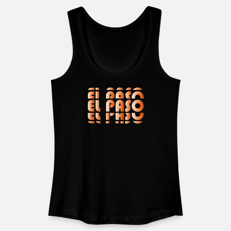 El Paso Gradient Grid - Women’s Organic Tank Top - black