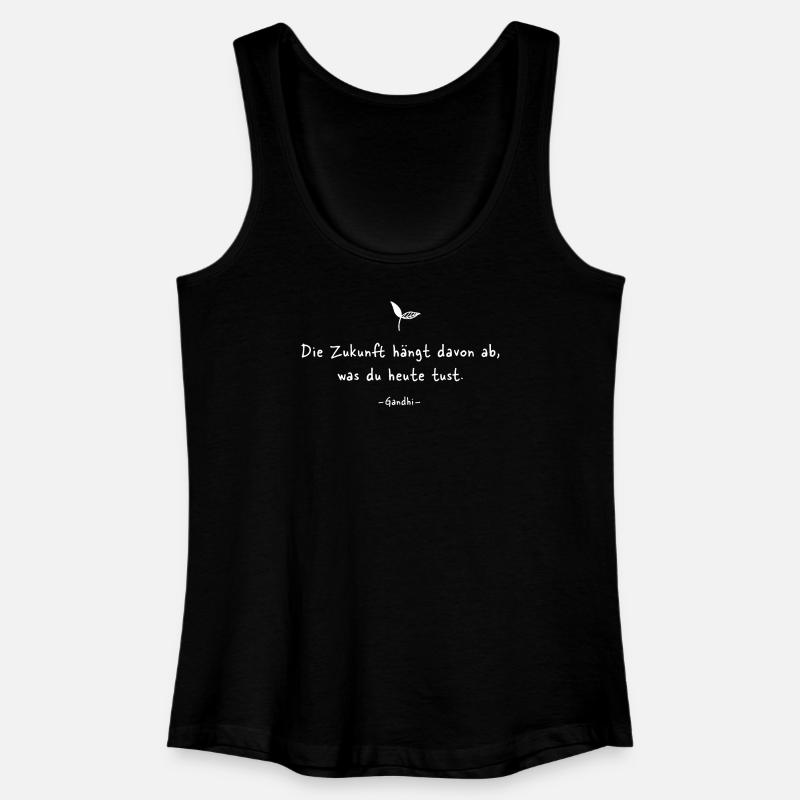 Motivation - Frauen Bio Tank Top - Schwarz