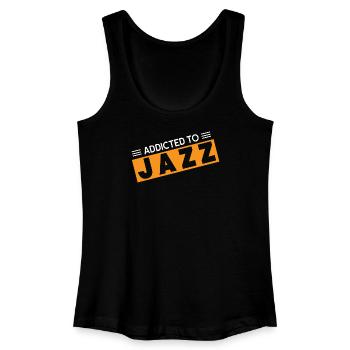 Addicted to Jazz - Women’s Organic Tank Top - black - Front