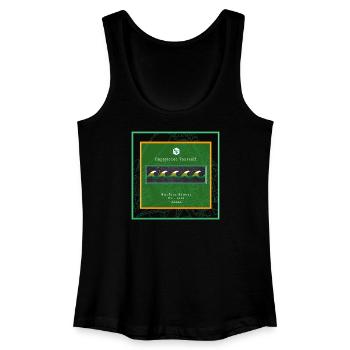Surf Design Wellen Logo - Frauen Bio Tank Top - Schwarz - Vorne