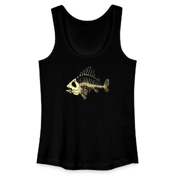 Fisch - Frauen Bio Tank Top - Schwarz - Vorne